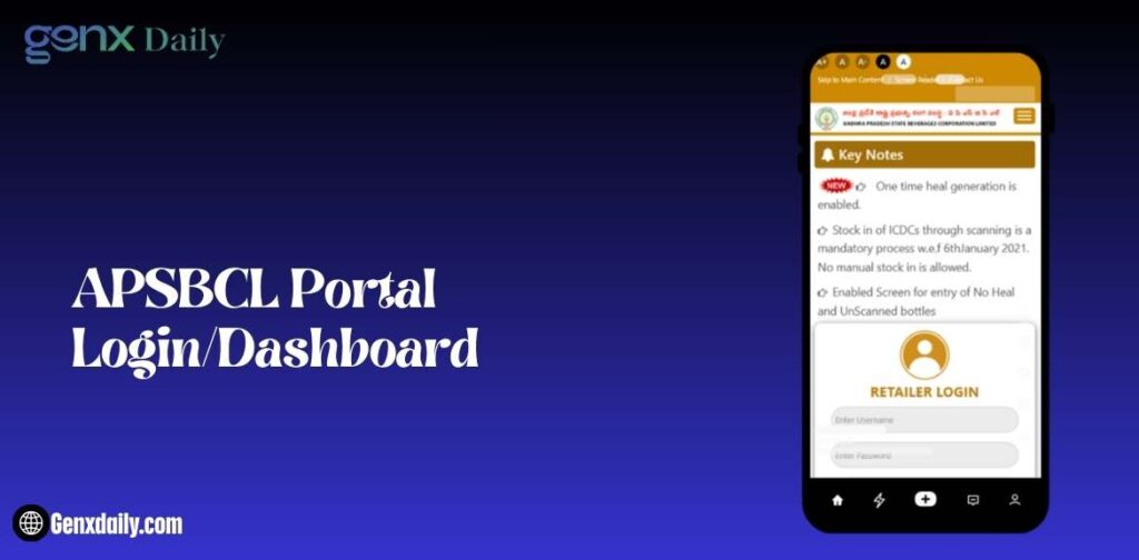 APSBCL Portal Login And Dashboard